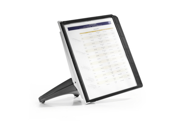 DURABLE Displaysystem SHERPA Soho 554001 schwarz, mit 5 Sichttafeln A4