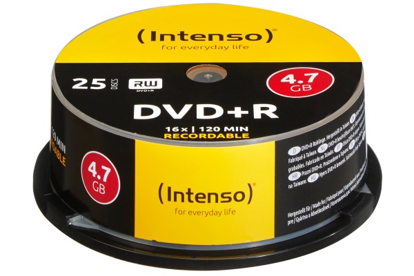 INTENSO DVD+R Cake Box 4.7GB 4111154 16x 25 Pcs