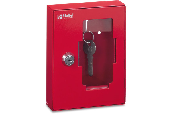 RIEFFEL SWITZERLAND Notschlüsselkasten K_1 rot, 152x120x38mm