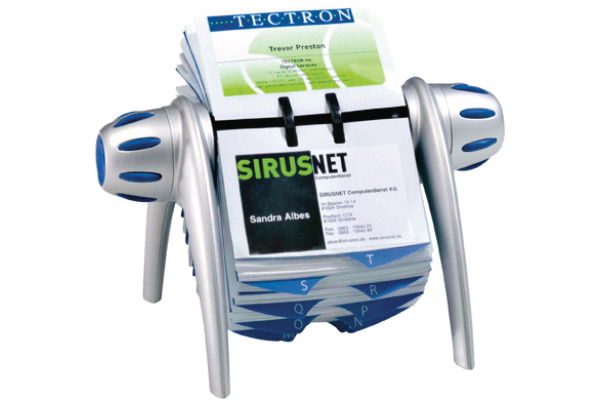 DURABLE Drehkartei VISIFIX FLIP VEGAS 241723 metallic silber 215x185x120mm