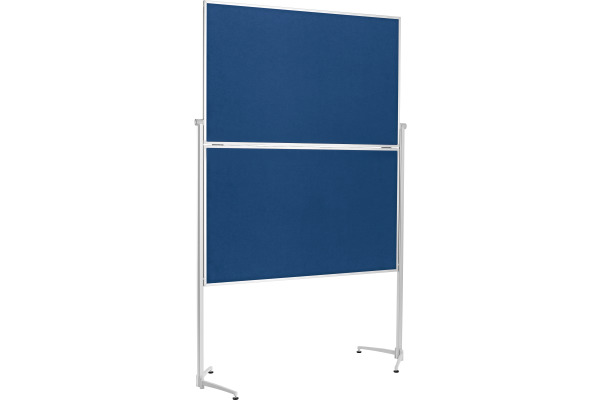MAGNETOPLAN Design-Moderatorentafel Filz 1151303 blau, klappbar 1200x1500mm