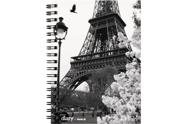 BIELLA Schüleragenda BlackWhite 23/24 806517860024 3½T/1S, Wire-O 12x16.5cm