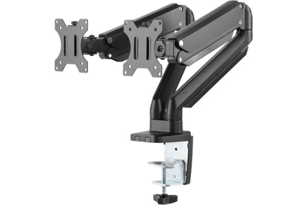 DELTACO GasSpring Dual arm 17-32in ARM-0351 1,5-8kg, 75x75-100x100