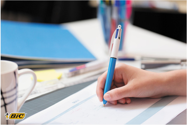 BIC Kugelschreiber 4 Colours 0.4mm 982866 mit Clip