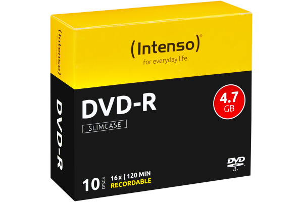 INTENSO DVD-R Slim 4.7GB 4101652 16X 10 Pcs