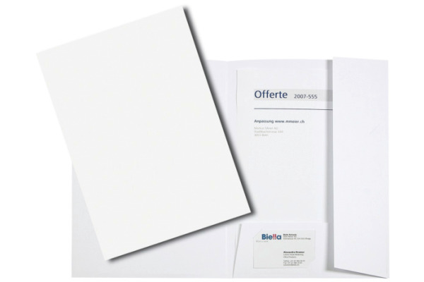 BIELLA Offertmappe Pearl#1 18640001U weiss 225x315mm