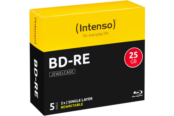 INTENSO BD-RW Jewel 25GB 5201215 2x 5 Pcs