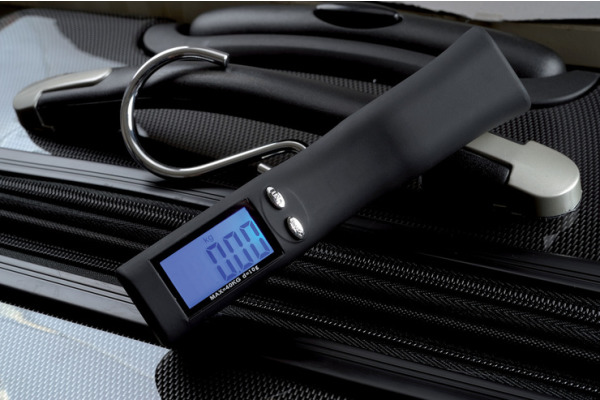 COMPASS Kofferwaage schwarz 70819 Digital 14x3x3cm