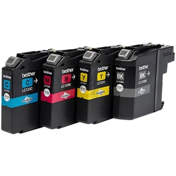 Brother Tintenpatrone gelb, magenta, schwarz, cyan (LC-123VALBP)