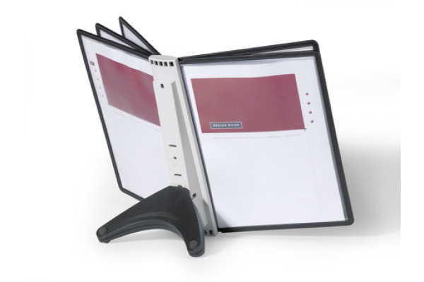 DURABLE Displaysystem SHERPA Soho 554001 schwarz, mit 5 Sichttafeln A4