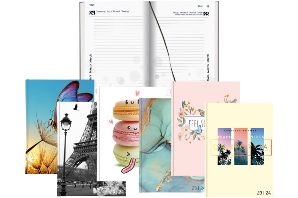 BIELLA Schüleragenda Animal 23/24 806544830024 1T/1S, wattiert,FSC 12x16.5cm