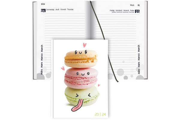 BIELLA Schüleragenda Love 23/24 806544880024 1T/1S, wattiert,FSC 12x16.5cm