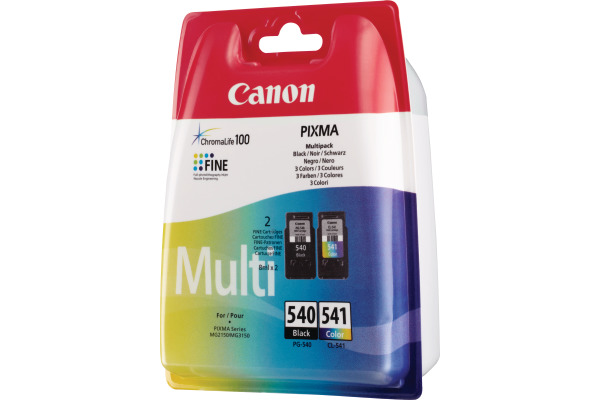 Canon Tintenpatrone cyan/magenta/gelb, schwarz (5225B006, CL-541, PG-540)