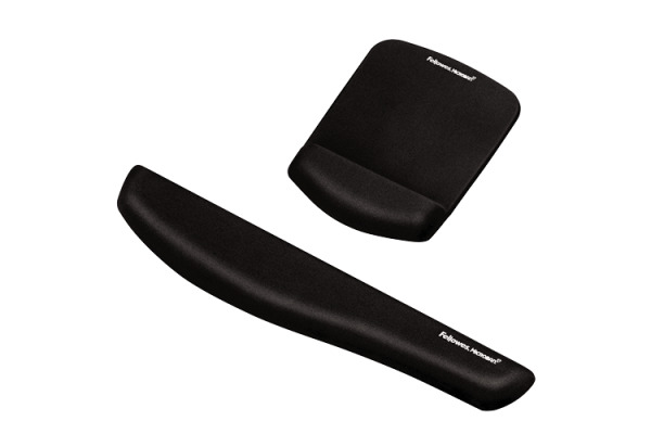 FELLOWES Handgelenkauflage Plushtouch 9252103 schwarz, für Tastatur