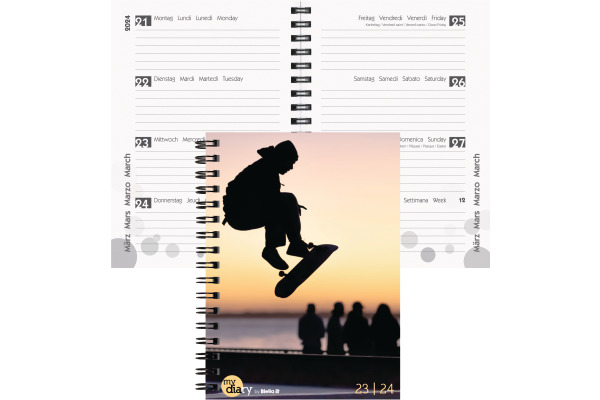 BIELLA Schüleragenda Adventure 23/24 806517800024 3½T/1S, Wire-O 12x16.5cm