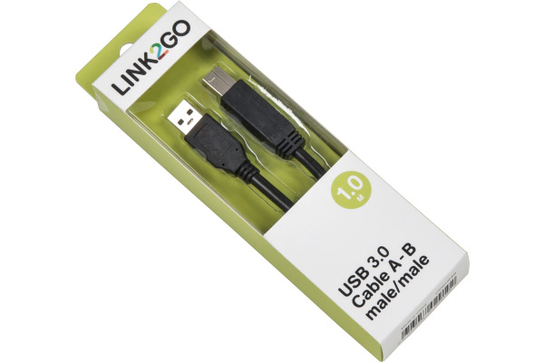 LINK2GO USB 3.0 Cable A-B US3213FBB male/male, 1.0m