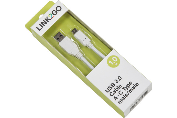 LINK2GO USB 3.0 Cable A-C Type US3513FWB male/male, 1.0m