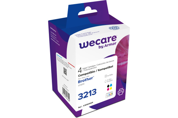 WECARE Multipack rebuilt CMYBK LC-3213V WE z.Brother DCP-J774 11/3x6.6ml