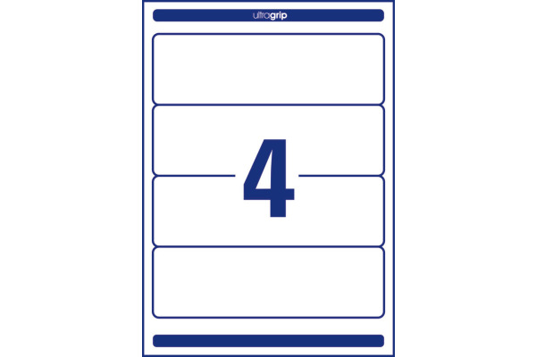 AVERY ZWECKFORM Ordner-Etiketten 61x192mm L4761-25 weiss 120 Stück/25 + 5 Blatt