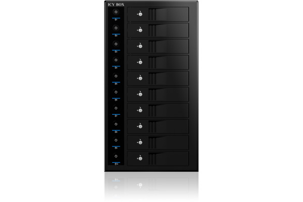 ICY BOX 10-Bay External SINGLE System IB-3810U3 for 10x SATA 3.5" HDD
