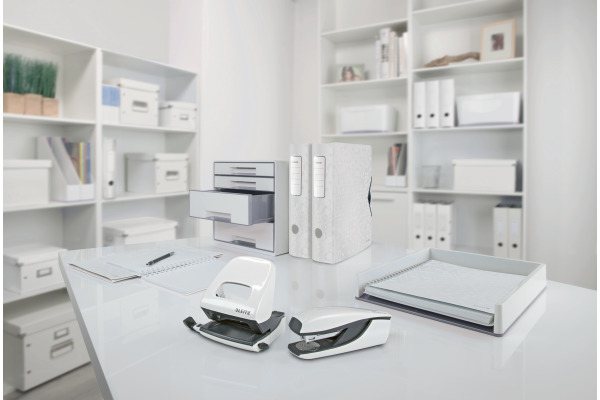 LEITZ Bürolocher Metall 2.5mm 50081001 perlweiss 30 Blatt