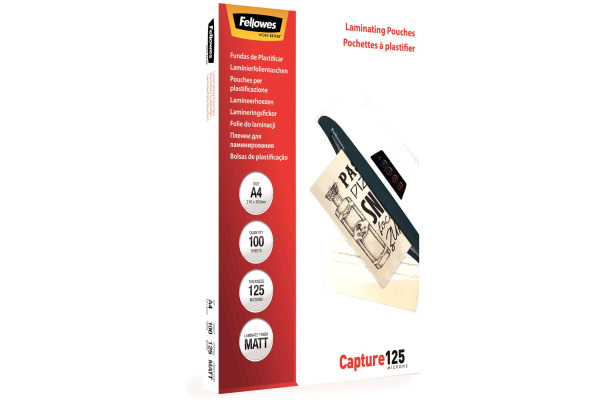 FELLOWES Laminiertasche A4 5328502 matt, 125my 100 Stk