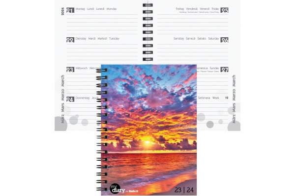 BIELLA Schüleragenda Beach 23/24 806517840024 3½T/1S, Wire-O 12x16.5cm