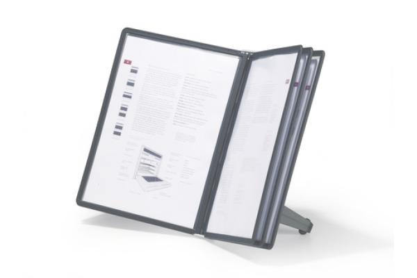 DURABLE Displaysystem SHERPA Soho 554001 schwarz, mit 5 Sichttafeln A4