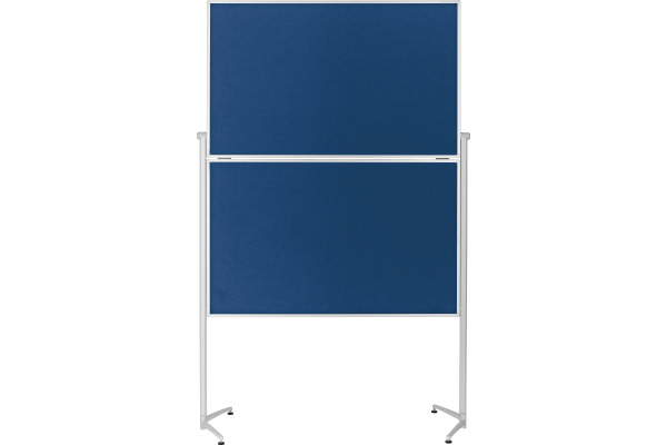 MAGNETOPLAN Design-Moderatorentafel Filz 1151303 blau, klappbar 1200x1500mm