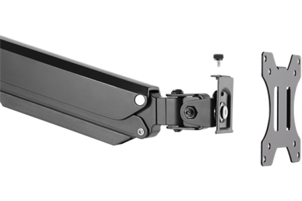 DELTACO GasSpring Triple arm 17-27in ARM-0352 1,5-8kg, 75x75-100x100