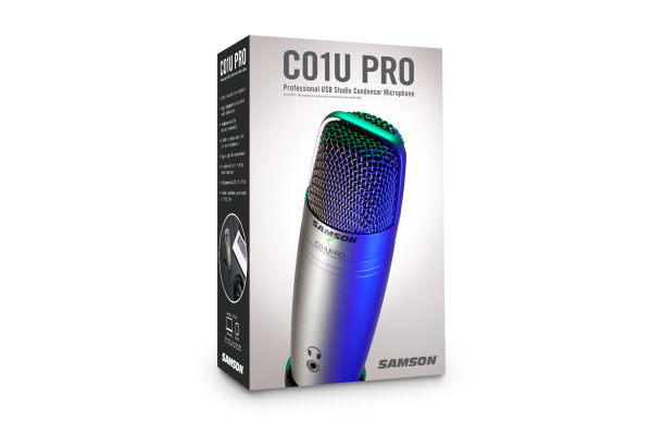 SAMSON C01U Pro USB Microphone SAC01UPRO brushed silver