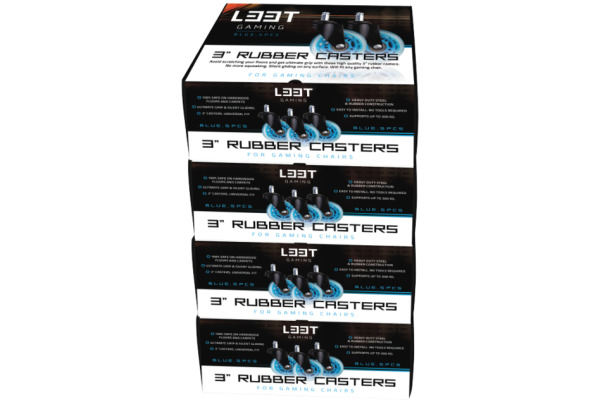 L33T Rubber wheels blue, 5-pack 160529 for L33T chairs