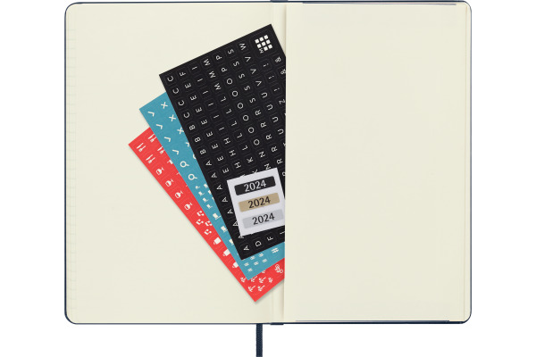 MOLESKINE Wochen-Notizkalender 23/24 56598856910 18M liniert HC schwarz