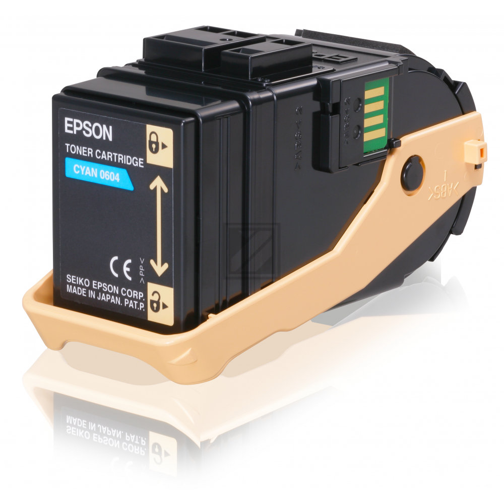 Epson Toner-Kit cyan (C13S050604, 0604)