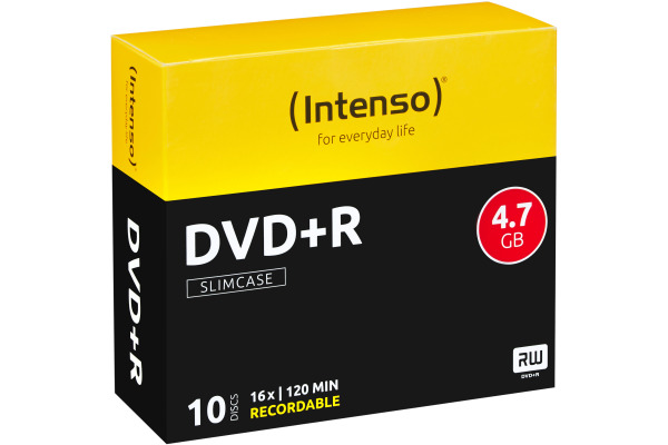 INTENSO DVD+R Slim 4.7GB 4111652 16x 10 Pcs