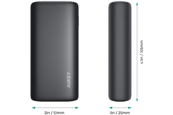 AUKEY Sprint Go 10000mAh Powerb. PB-Y36 black USB-C+A Max. 20W