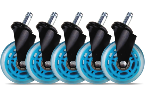 L33T Rubber wheels blue, 5-pack 160529 for L33T chairs