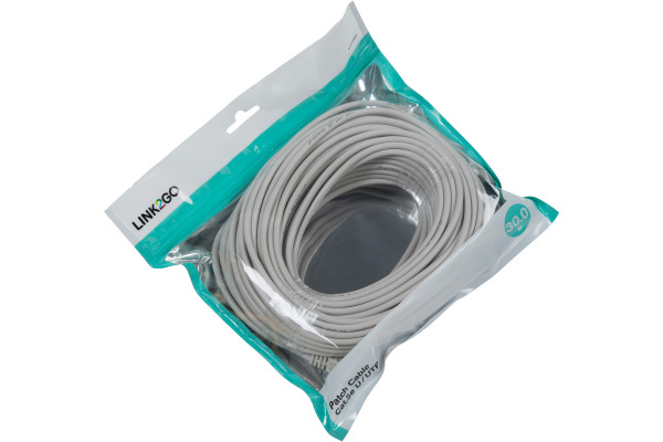 LINK2GO Patch Cable Cat.5e PC5013XGP U/UTP, 30m