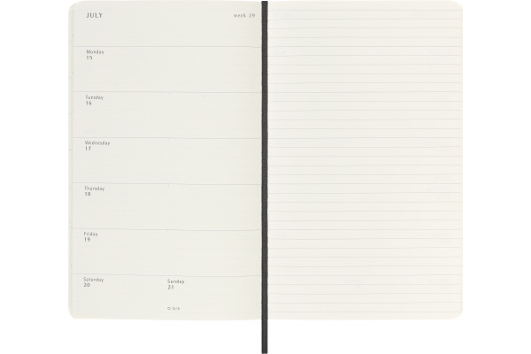 MOLESKINE Wochen-Notizkalender 23/24 56598856941 18M liniert SC schwarz