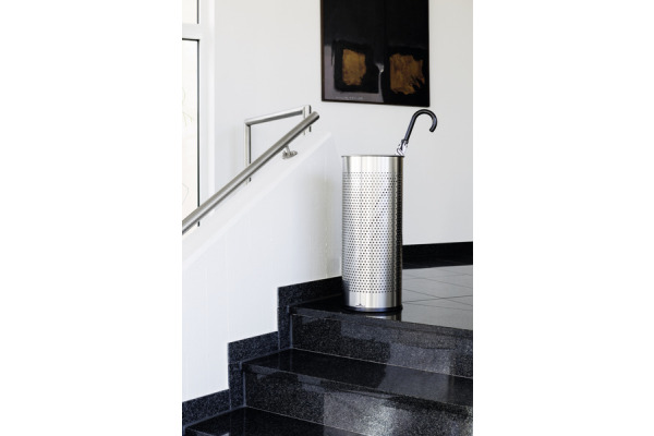 DURABLE Schirmständer rund 28.5lt 337123 silber, Edelstahl 620x260mm