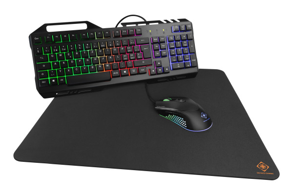 DELTACO 3-in-1 gaming Gear Kit RGB GAM-113-CH black