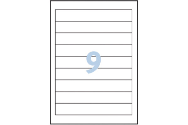 AVERY ZWECKFORM Rückenschild Ordner 28x143mm 32242Z weiss 225 Stück/25 Blatt