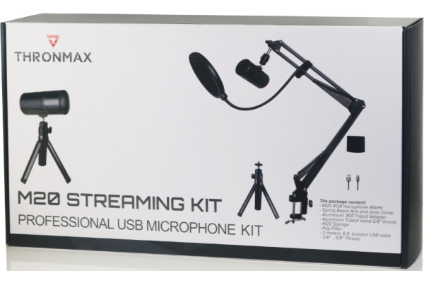 THRONMAX M20 STREAMING KIT M20 Boom Arm, clamp, black