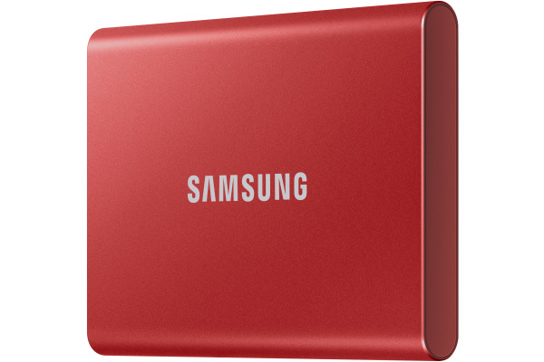 SAMSUNG MEMORY SSD Portable T7 500GB MU-PC500R/WW USB 3.1 Gen. 2 Metallic Red