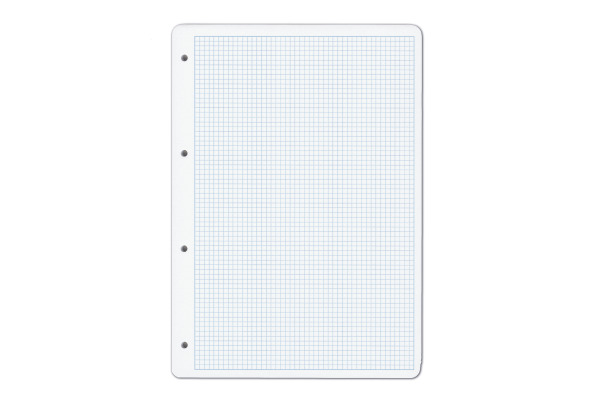 ELCO Ringbucheinl. kariert 4mm A4 74417.17 hochweiss, 100g, 4-Loch 80 Bl.