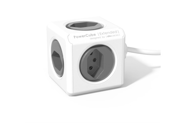 POWERCUBE Socket extend grey 66.7790GY 5xT.13,1.5m cable