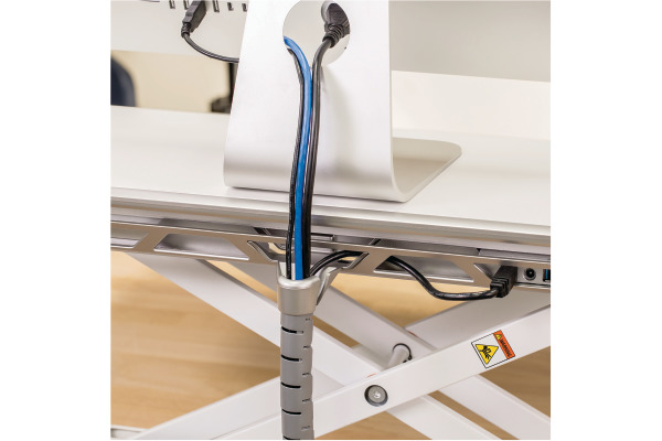 FELLOWES Lotus DX Sitz-Steh Workstation 8091501 weiss, USB & Qi