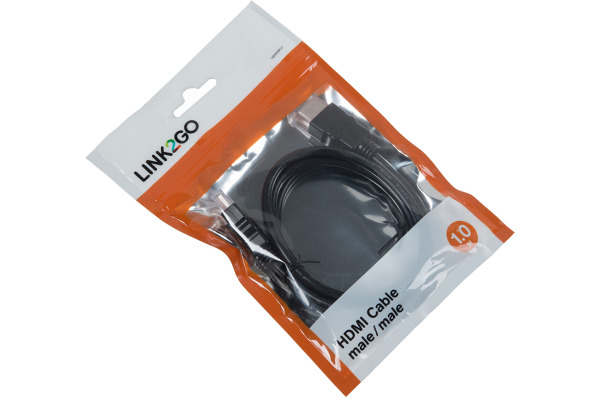 LINK2GO HDMI Cable HD1013FLP male/male, 1.0m