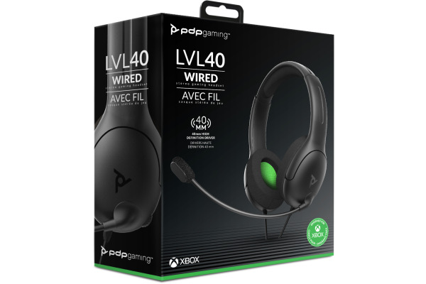 PDP LVL40 Stereo Headset black 048-141-EU for XBOne, SeriesX