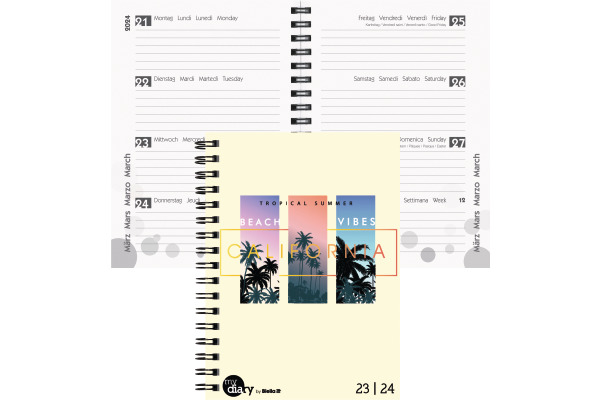 BIELLA Schüleragenda Summer 23/24 806517910024 3½T/1S, Wire-O 12x16.5cm